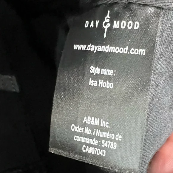 Day & Mood Black Leather Isa Hobo Crossbody - Picture 5 of 8